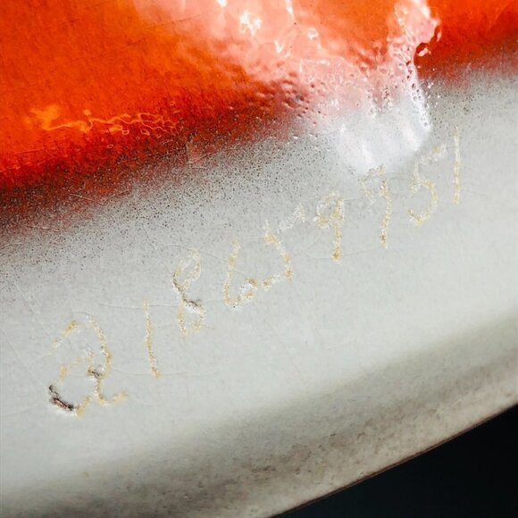 Beauceware Pottery Burnt Orange Coffee Pot Vintage Jean Cartier Artist Signed - Picture 7 of 12